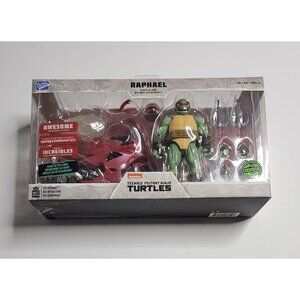 The Loyal Subjects Ninja Turtles BST AXN IDW Raphael Action Figure & Sports Bike